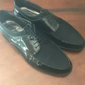 Cole Haan Gala evening Patent leather & silk shoes Sz 7 1/2 Cole Haan Patent Leather Dress Shoes for Men for sale - eBay main image 4